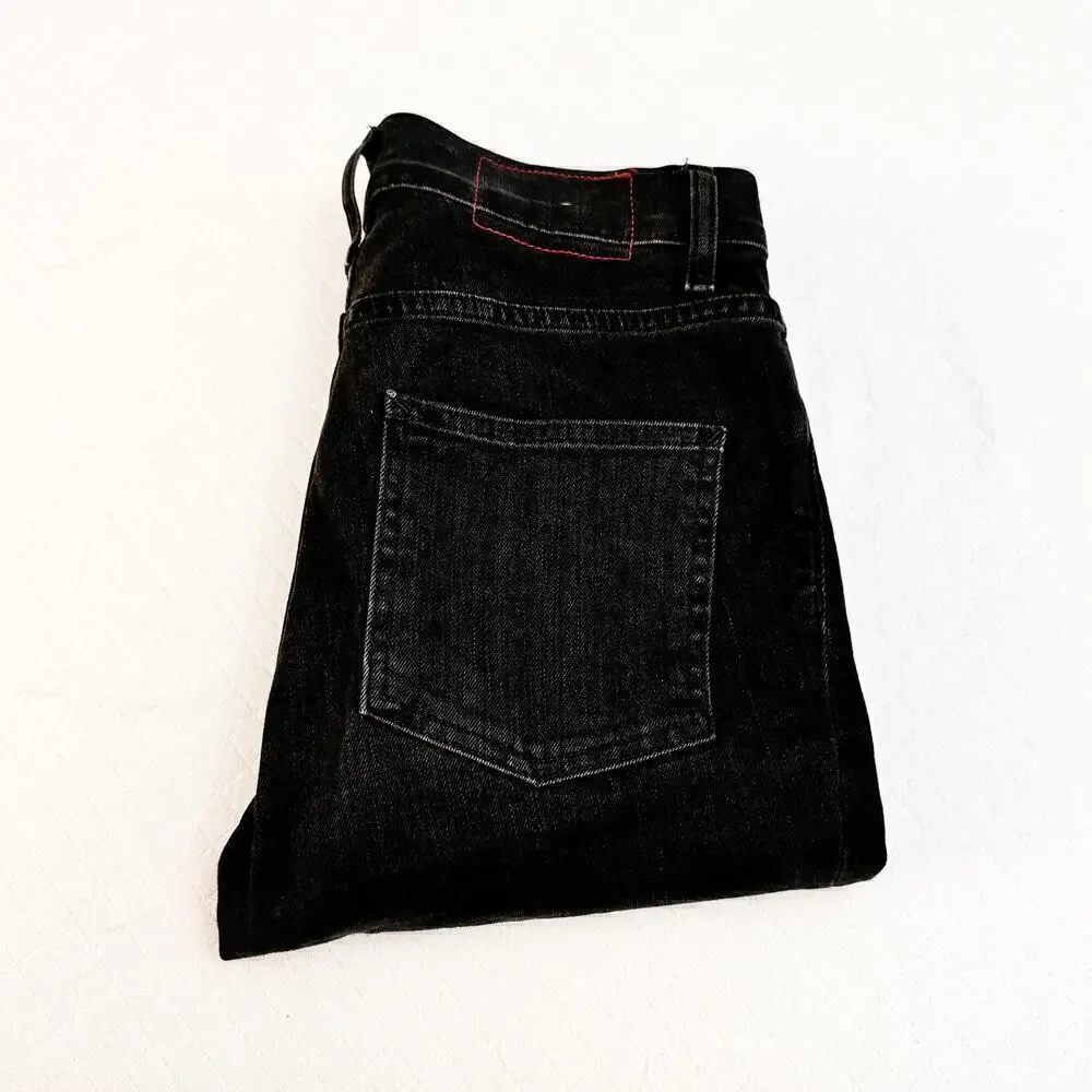 Marine Layer High Skinny Charcoal Black Denim Jeans Size 27